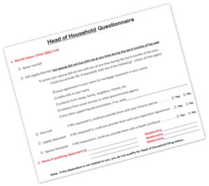 Other Forms Tax Questionaire